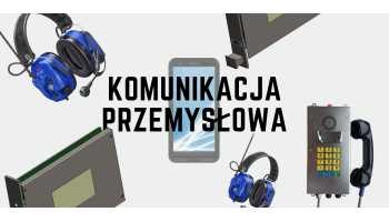 Komunikacja przemysłowa, grafika przedstawiająca urządzenia do komunikacji przemysłowej z oferty Elektrometal. 
