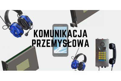 Komunikacja przemysłowa, grafika przedstawiająca urządzenia do komunikacji przemysłowej z oferty Elektrometal. 